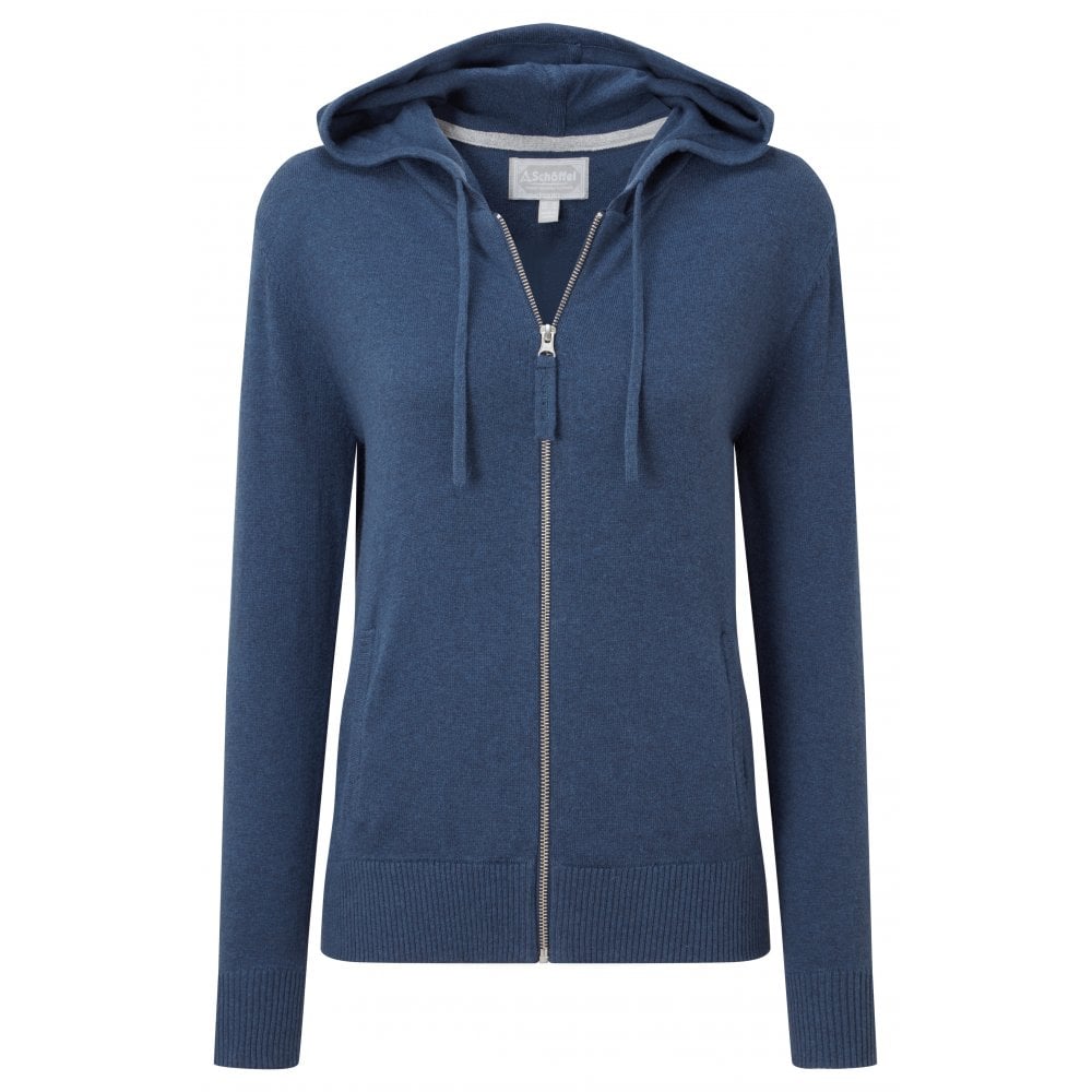 Schoffel Fowey Knitted Leisure Hoodie French Navy