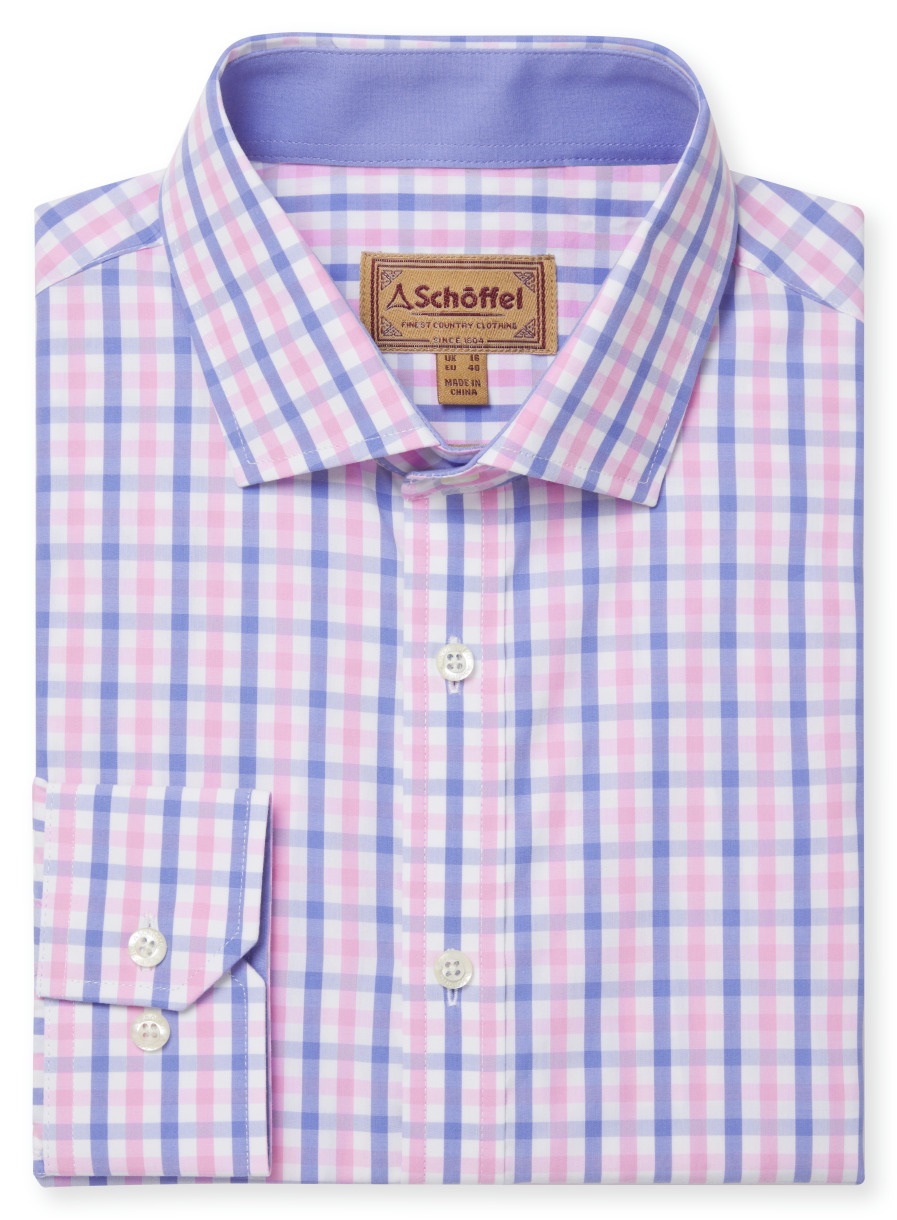 Schoffel Hebden Tailored Shirt Blue/Pink
