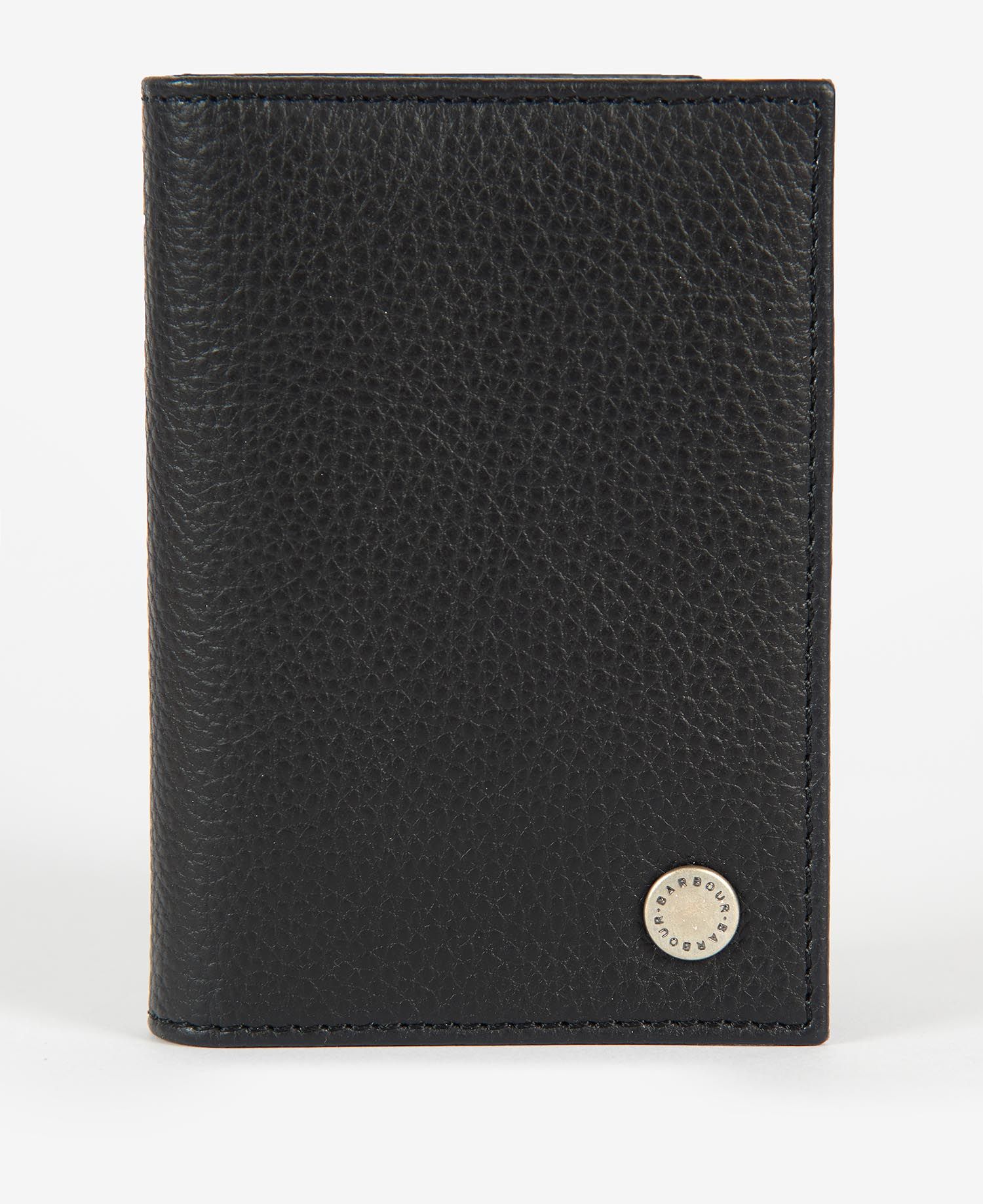 Barbour Leather Billfold Wallet Black