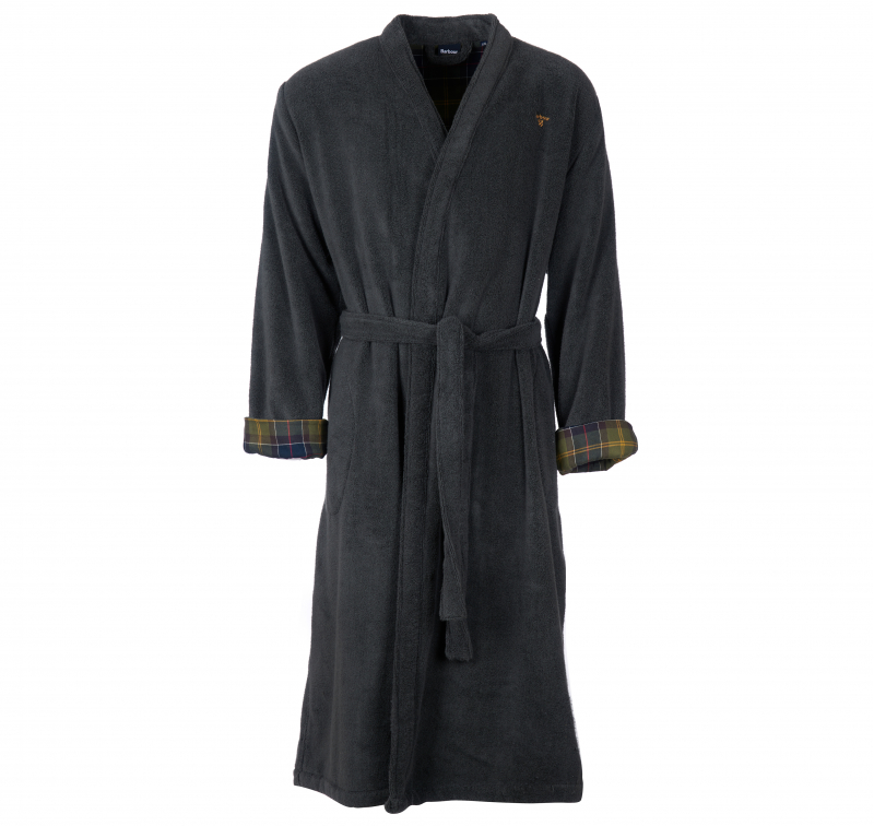 Barbour Lachlan Dressing Gown Charcoal