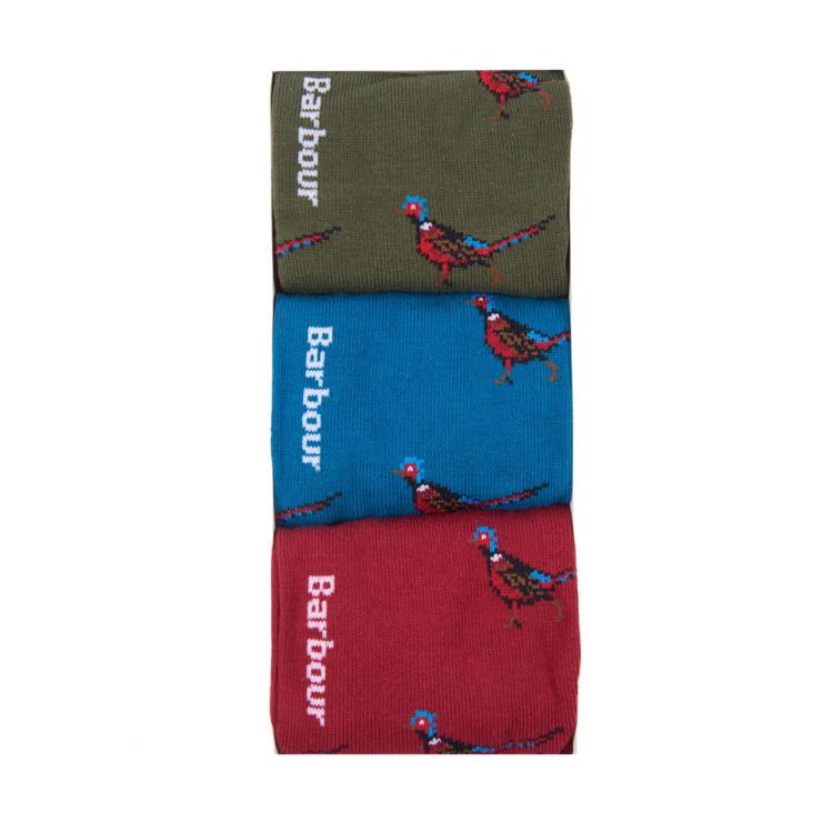 Barbour Pheasant Sock Giftbox Mixed