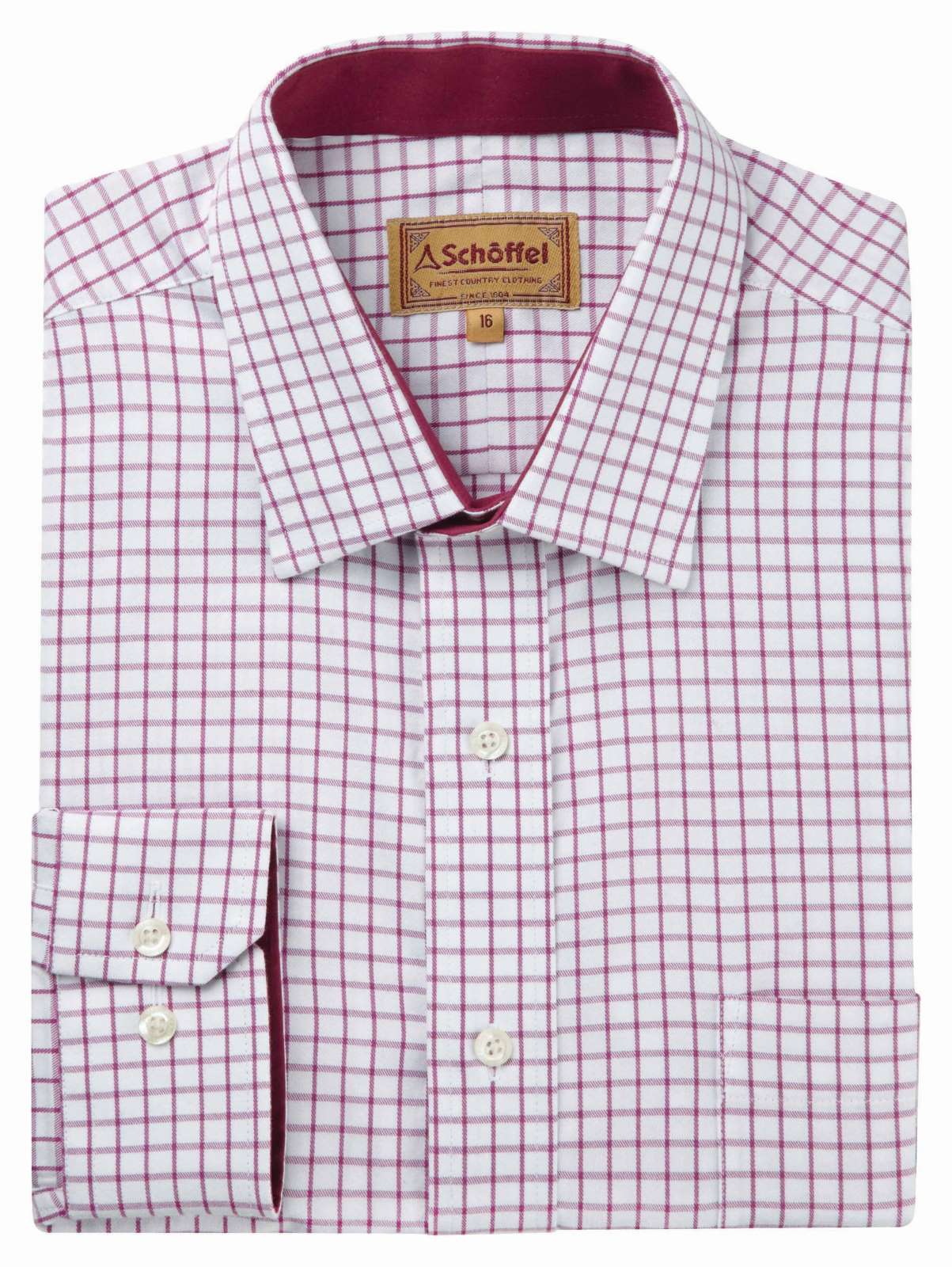 Schoffel Cambridge Classic Shirt Raspberry