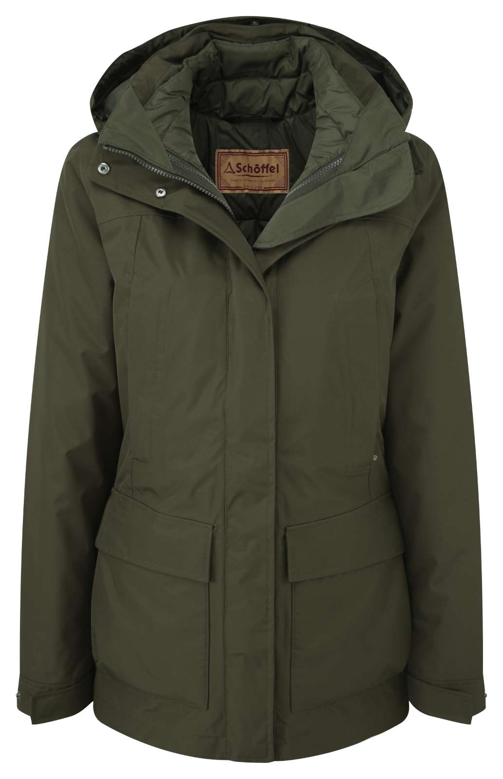 Schoffel Langham Coat Dark Olive 