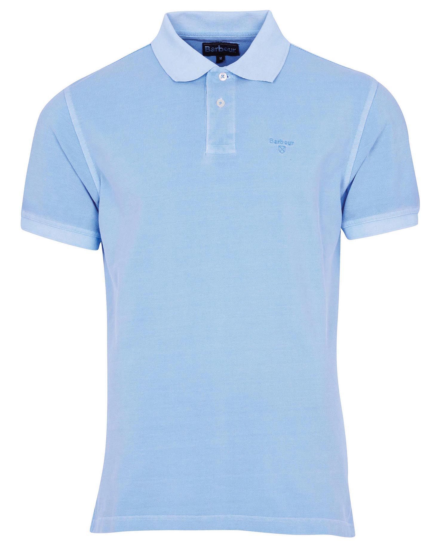 Barbour Washed Sports Polo Sky