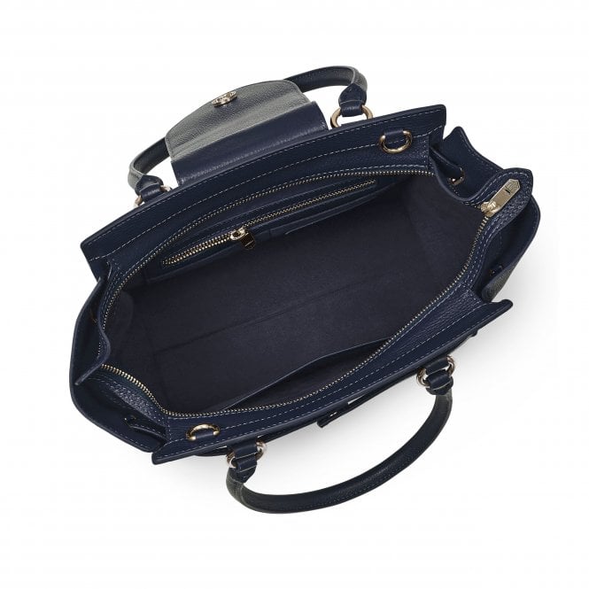 Fairfax And Favor Windsor Tote Suede Navy | Jacks 1952