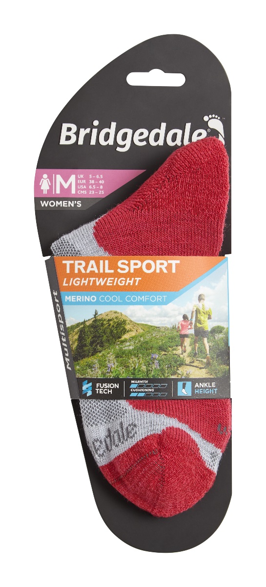 Bridgedale Wms Trail Sport Lw Ankle Raspberry